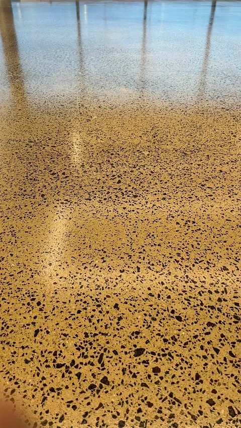 Terrazzo flooring