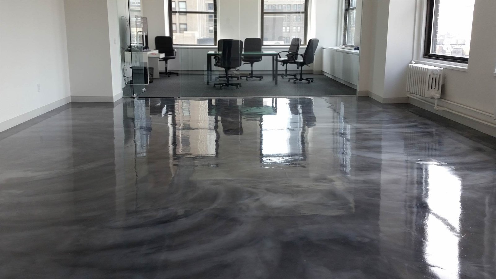 Commercial epoxy coating