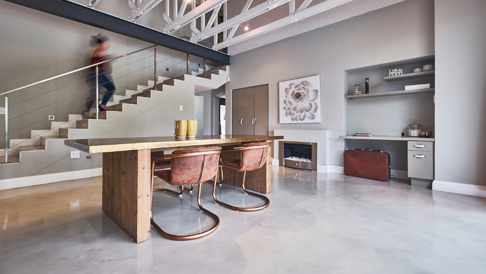 Polished concrete floor in Victoria