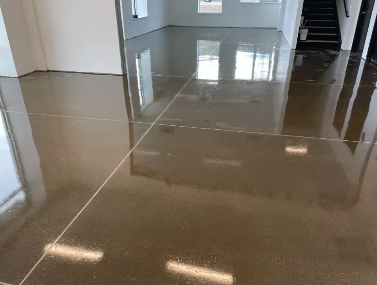 Grind and seal concrete floor